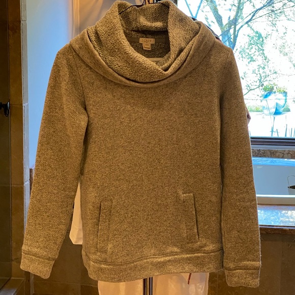 JCrew Funnel Neck Sweatshirt Sweater heather Grey - Picture 2 of 3